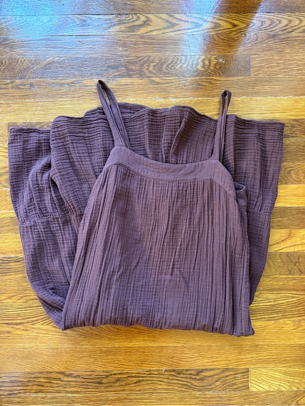 Marshalls Brown linen tiered Dress